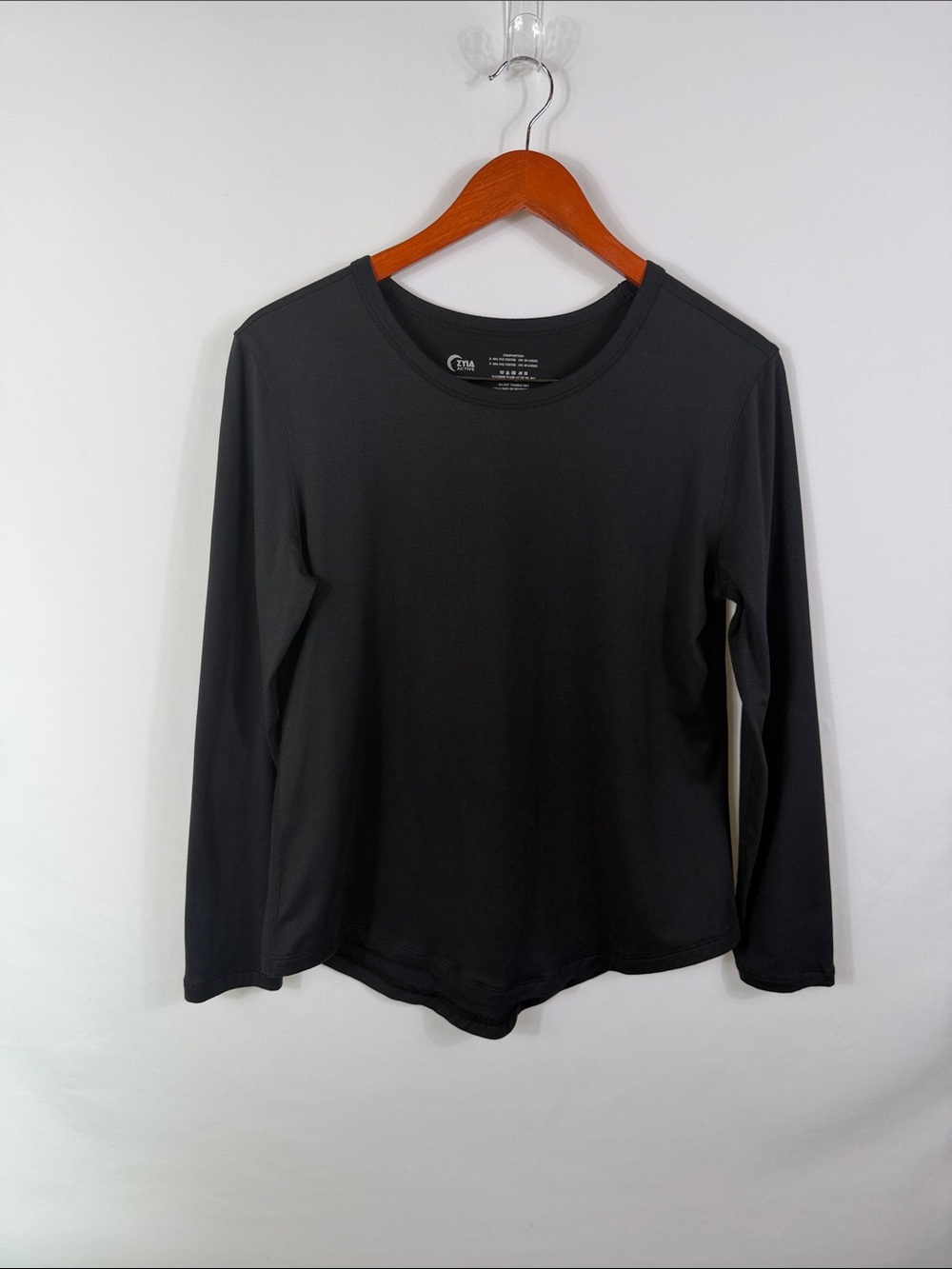 Classic Long Sleeve Crewneck Top - Black. Womens Size S. Very Soft